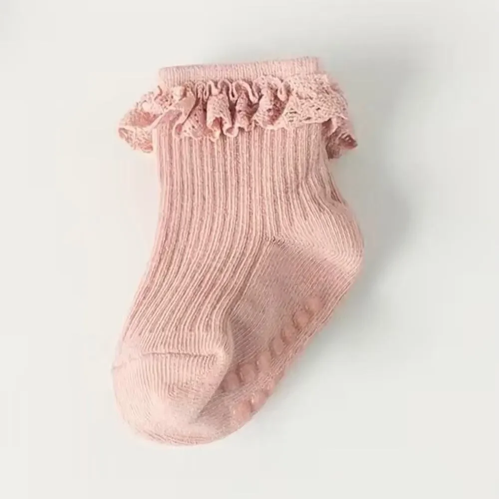 New 4 pairs baby girl socks 0-6 months
